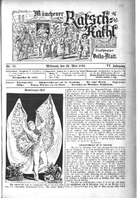 Münchener Ratsch-Kathl Mittwoch 30. Mai 1894