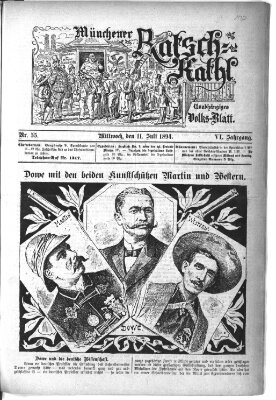 Münchener Ratsch-Kathl Mittwoch 11. Juli 1894