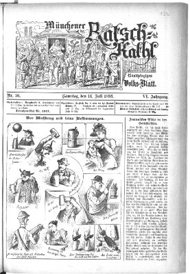 Münchener Ratsch-Kathl Samstag 14. Juli 1894