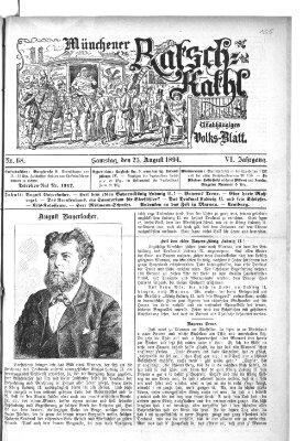 Münchener Ratsch-Kathl Samstag 25. August 1894