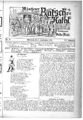 Münchener Ratsch-Kathl Mittwoch 5. September 1894