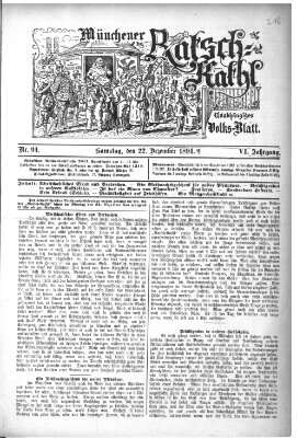 Münchener Ratsch-Kathl Samstag 22. Dezember 1894