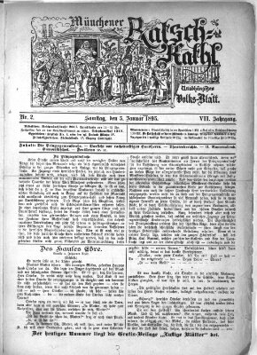 Münchener Ratsch-Kathl Samstag 5. Januar 1895