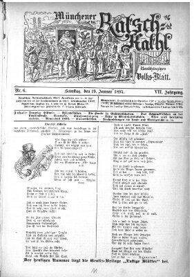 Münchener Ratsch-Kathl Samstag 19. Januar 1895