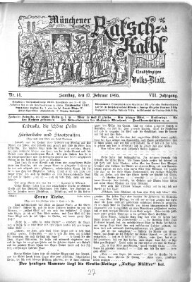 Münchener Ratsch-Kathl Sonntag 17. Februar 1895