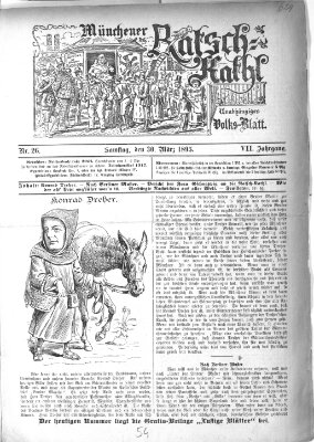 Münchener Ratsch-Kathl Samstag 30. März 1895