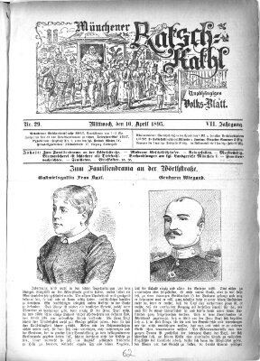 Münchener Ratsch-Kathl Mittwoch 10. April 1895