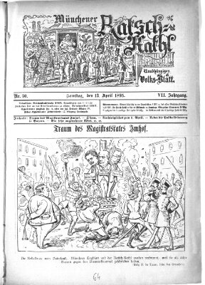 Münchener Ratsch-Kathl Samstag 13. April 1895