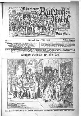 Münchener Ratsch-Kathl Mittwoch 1. Mai 1895