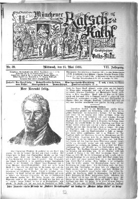 Münchener Ratsch-Kathl Mittwoch 15. Mai 1895