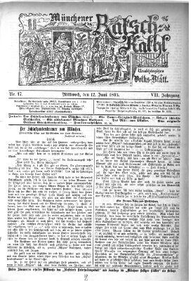 Münchener Ratsch-Kathl Mittwoch 12. Juni 1895