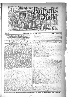 Münchener Ratsch-Kathl Mittwoch 3. Juli 1895