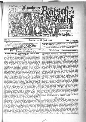 Münchener Ratsch-Kathl Samstag 13. Juli 1895