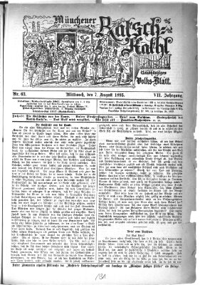 Münchener Ratsch-Kathl Mittwoch 7. August 1895