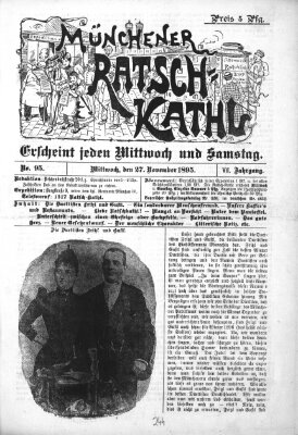 Münchener Ratsch-Kathl Mittwoch 27. November 1895