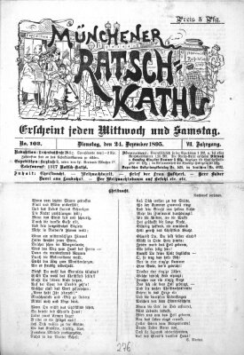 Münchener Ratsch-Kathl Dienstag 24. Dezember 1895