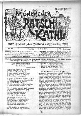 Münchener Ratsch-Kathl Samstag 4. April 1896