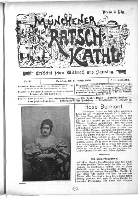 Münchener Ratsch-Kathl Samstag 11. April 1896