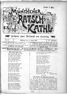 Münchener Ratsch-Kathl Mittwoch 10. Juni 1896