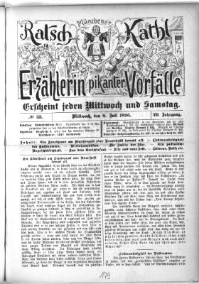 Münchener Ratsch-Kathl Mittwoch 8. Juli 1896