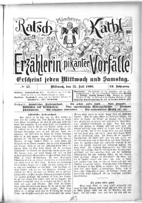 Münchener Ratsch-Kathl Mittwoch 15. Juli 1896