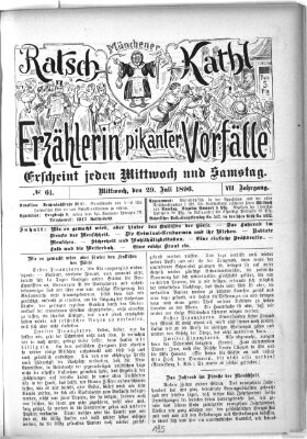 Münchener Ratsch-Kathl Mittwoch 29. Juli 1896