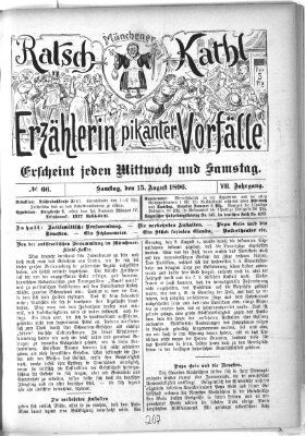 Münchener Ratsch-Kathl Samstag 15. August 1896