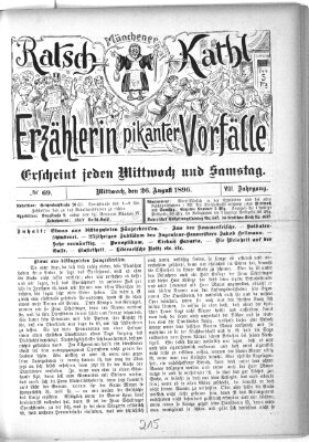 Münchener Ratsch-Kathl Mittwoch 26. August 1896