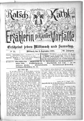 Münchener Ratsch-Kathl Mittwoch 2. September 1896