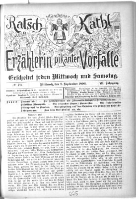 Münchener Ratsch-Kathl Mittwoch 9. September 1896