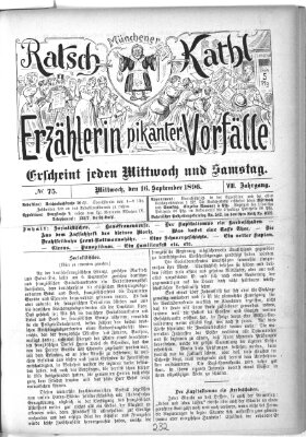 Münchener Ratsch-Kathl Mittwoch 16. September 1896