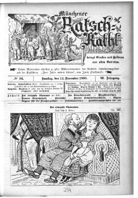 Münchener Ratsch-Kathl Samstag 14. November 1896