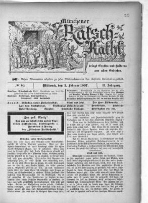 Münchener Ratsch-Kathl Mittwoch 3. Februar 1897