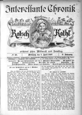 Münchener Ratsch-Kathl Mittwoch 7. April 1897