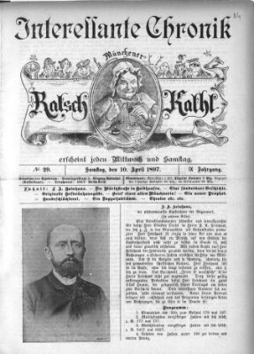 Münchener Ratsch-Kathl Samstag 10. April 1897