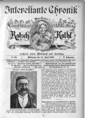 Münchener Ratsch-Kathl Mittwoch 14. April 1897