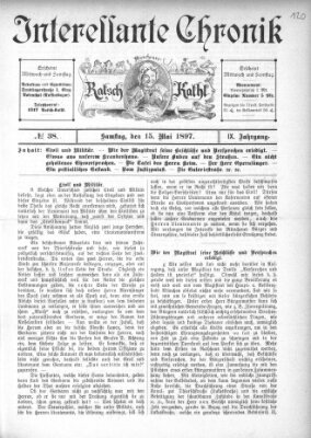 Münchener Ratsch-Kathl Samstag 15. Mai 1897