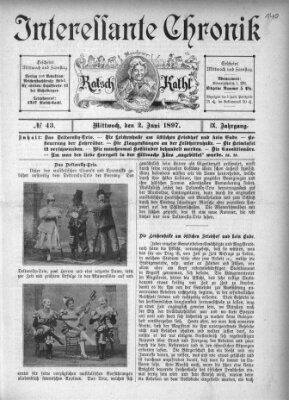 Münchener Ratsch-Kathl Mittwoch 2. Juni 1897