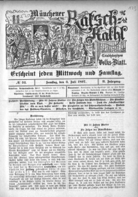 Münchener Ratsch-Kathl Samstag 3. Juli 1897