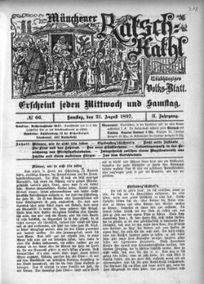 Münchener Ratsch-Kathl Samstag 21. August 1897