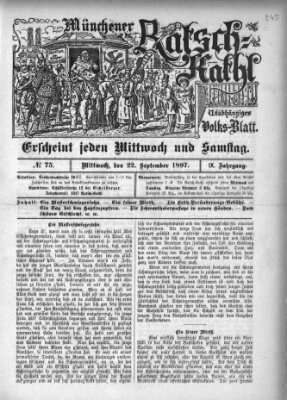 Münchener Ratsch-Kathl Mittwoch 22. September 1897