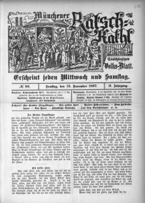 Münchener Ratsch-Kathl Samstag 13. November 1897