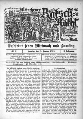 Münchener Ratsch-Kathl Samstag 8. Januar 1898