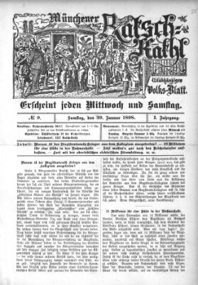 Münchener Ratsch-Kathl Samstag 29. Januar 1898