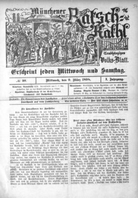 Münchener Ratsch-Kathl Mittwoch 9. März 1898