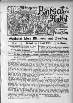 Münchener Ratsch-Kathl Mittwoch 3. August 1898