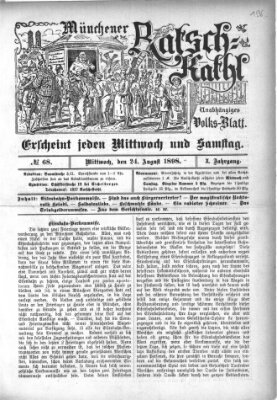 Münchener Ratsch-Kathl Mittwoch 24. August 1898