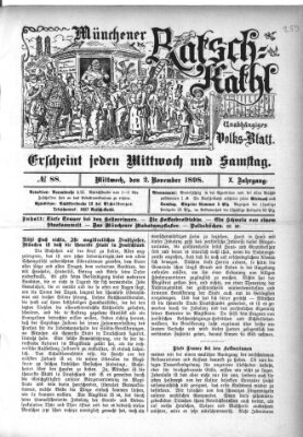 Münchener Ratsch-Kathl Mittwoch 2. November 1898