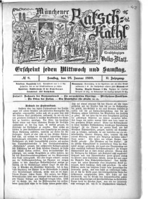 Münchener Ratsch-Kathl Samstag 28. Januar 1899