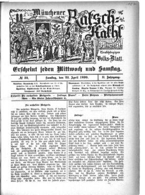 Münchener Ratsch-Kathl Samstag 22. April 1899